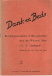 Ds. A. Verhagen  te Lisse - Dank  en  Bede