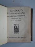 Veer, C.L.de, samenstelling - Schidlof’s Zakwoordenboekje Esperanto-Nederlandsch, Nederlandsch- Esperanto