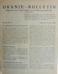 Pamflet 2e wereldoorlog - Oranje Bulletin no. 14  October 1944