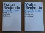 Tiedemann Rolf, Schweppenhäuser Hermann - Walter Benjamin Gesammelte Schriften. Band VII-1 en Band VII-2