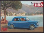 n.n - (AUTO FOLDER - CAR BROCHURE) FIAT La nuova 1100 (poster als folder gevouwen)