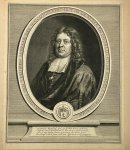 Gerard Edelinck (1640-1707), after Arnold Boonen (1669-1729) - Antique print, engraving | Portrait of theologian Gebrand van Leeuwen by Edelinck, published before 1707, 1 p.