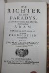 Alberthoma, Thomas - De Richter in het Paradys, In arrest neemende den schuylenden Sondaer Adam. Uit Genes. Cap. III. Vers 9, 10. In eenige Predicatien voorgestelt. (REPRINT)