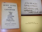 Caddick, Arthur - Quiet lutes and laughter. Selected poems, grave and gay [Signed by the Author]