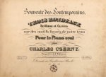 Czerny, Carl: - [Op. 247] Souvenir de contemporains. Trois rondeaux brillans et faciles sur les motifs favoris de notre tems pour le pianoforte seul. Oeuvre 274. No. 1 - 3