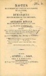 Cunningham, Francis. - Notes recueillies en visitant les prisons de la Suisse, et remarques sur les moyens de les améliorer : avec quelques détails sur les prisons de Chambéry et de Turin : suivies de la déscription des prisons améliorées de Gand, Philadelphia, Bu...