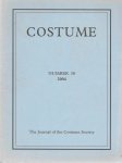 Diversen - Costume  The Journal of the Costume Society Number 38