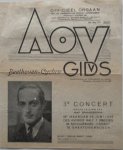 Spaanderman Jaap solist Groot Cor de - AOV Gids  Beethoven Cyclus 3e concert Officieel Orgaan AOV Folder