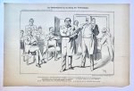 Braakensiek, Johan (1858-1940) - [Original lithograph/lithografie by Johan Braakensiek] De Onderwijswet en de afloop der Verkiezingen, 21 Mei 1905, 1 pp.