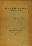 HALÉVY, J. - Précis d'allographie Assyro-Babylonienne.