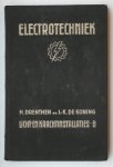DRENTHEN, H. & KONING, I.K. DE, - Electrotechniek. Licht- en krachtinstallaties.