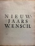 Isengrimmius Hollander - Nieuw-jaar-wensch aan den eerwaarden heer Petrus Siby, Roomsch priester en pastoor te Schagen. Amsterdam, 1-1-1741.