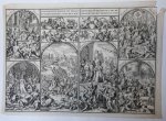 Romeyn de Hooghe (1645-1708) - [Antique print, etching] Schilderijen binnen de zeege- en eerepoorten voor het Hof / Peintures du dedans de l'arc de triomphe qui est devant la cour. [Willem III te 's Gravenhage], published 1691.