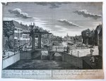 Georg Balthasar Probst (1732-1801) - [Opticaprent/Optical view The Hague/Den Haag] "Prospectus Grandis Bierkade, Hagae Comitis". Published ca. 1750.