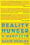Shields, David - Reality Hunger A Manifesto