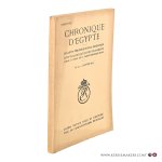 Bulletin, Chronique D'egypte. - Chronique d'Égypte. Bulletin périodique de la fondation Égyptologique Reine Élisabeth. Dixième année. No 19 - janvier 1935.