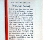 Leeuw, Aart van der - De kleine Rudolf  (Nimmer Dralend Reeks 7)