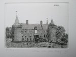 Wim van der Meij (kunstenaar, etser, fotograaf) - ets van Kasteel Helmond, beperkte oplage nr. 25/50