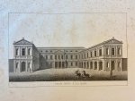 Anonymous engraver after ‘Pierre-Jacques Goetghebuer’. - [Antique print, etching, ets, aquatint, The Hague] Palais Royal à La Haye (Paleis Noordeinde in Den Haag), 1 p., published in 1827.