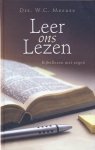 Meeuse, Ds. W.C. - Meeuse, Ds. W.C.-Leer ons Lezen