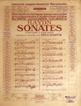 Haydn, Joseph: - Haydn sonates pour piano à deux mains revues et doigtées par Béla Bartók: Sonate no. 2. Ut majeur C