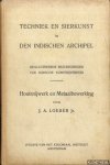 Loebèr, J.A. - Houtsnijwerk en metaalbewerking in Nederlandsch-Indië