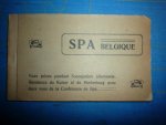 nvt - SPA Belgique Vues prises pendant i´occupation allemande. Residence de Kaiser et de Hindenburg avec deux vues de la conference de Spa