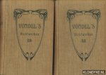 Vondel, Joost van den & Mr. J. van Lennep (met aantekeningen van) & J.H.W. Unger (opnieuw uitgegeven door) - Vondel's dichtwerken (2 delen)
