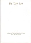 Redactie - De Top 500 -De beste Nederlandse sporters van de 20ste eeuw