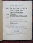  - Catalogus OUDE EN MODERNE SCHILDERIJEN - ANTIQUITEITEN 22, 23 november 1938