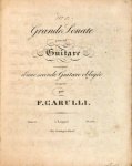 Carulli, Ferdinando: - Grande sonate pour la guitare accompagnée d`une seconde guitare obligée. Oeuv. 25