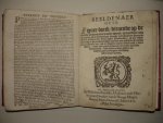 N.n.. - Ordonnantie des Coninghs op het Generael reglement van sijne Munte (I). (Bound with:) Beeldenaer ofte Figuer-boeck / dienende op de nieuwe Ordonnantie vander Munte / gearresteert ende uytgegeven by de Doorluchtige / Hooghe ende Mogende Heeren ...