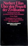 Norbert Elias - Über den Prozeß der Zivilisation 1 Wandlungen des Verhaltens in den weltlichen Oberschichten des Abendlandes. Soziogenetische und psychogenetische Untersuchungen