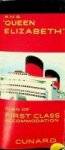 Collective - Brochure R.M.S. Queen Elizabeth, plan of First Class Accommodation