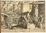 after Tempesta, Antonio (1555-1630) - [Antique engraving, 1613] Populus urbem instaurat [Israelites building Jerusalem], published 1613, 1 p.