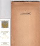 Elsschot, Willem - Willem Elsschot. Feestreden uitgesproken t.g.v. zijn zeventigste verjaardag door Frans Smits, Albert Westerlinck, Raymond Herreman en Martinus Nijhoff op Zondag 11 Mei 1952.