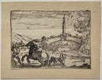 after Stefano della Bella (1610-1664) - Antique print, etching | Battle on a bridge, published ca. 1642/47, after Stefano della Bella, 1 p.