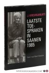Krishnamurti, J. - Laatste toespraken in Saanen 1985.