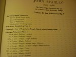 Stanley; John (1713 - 1786) - Ten Organ Voluntaries Op. 6 (Volume II of Thirty Organ Voluntaries Op. 5-7) (Gordon Phillips) Tallis To Wesley; Number 28