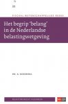 Rozendal, A. - Het begrip 'belang' in de Nederlandse belastingwetgeving.