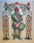  - [Centsprent/catchpenny print, antique game, gambling] Het Vermakelijk Harlekijnspel, published ca. 1900.