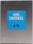 Deleu Jozef, Niessen Frits - Ons erfdeel Algemeen Nederlands tweemaandelijks cultureel tijdschrift 18e jaargang 1975 no 4