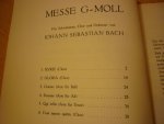 Bach; J. S.  (1685-1750) - Messe Nr. 3 G moll; Klavierauszug / Vocal score; fur drei solostimmen chor und orchester (Lothar Hoffmann-Erbrecht)
