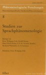 ORTH, E.W., (HRSG.) - Studien zur Sprachphänomenologie. Beiträge von Rudolph Bernet, Hans-Ulrich Hochen, C.E.M. Struyker Boudier u.a.
