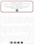 Burkhard Nadolny - Weltrekorde Sporterfolge 50 Jahre BMW