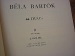 Bartók; Béla (1881–1945) - 44 Duos I - für zwei Violinen; Band 2 (No. 26-44)  (voor 2 violen)