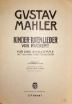 Mahler, Gustav: - Kinder-Totenlieder von Rückert. Für eine Singstimme und Klavier. Ausgabe Deutsch-englisch. Für mittlere Stimme