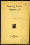 FERWERDA, F.P. - Genetische Studien am Mehlkäfer. Tenebrio Molitor L. Mit einer farbigen Tafel und 24 Figuren.