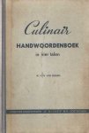 Eijkern, W.H.N. van - Culinair handwoordenboek in vier talen