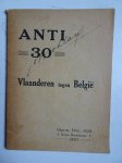 N.n.. - Anti 30. Vlaanderen tegen België.
